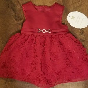 NWT American Princess baby girl dress red size 6M